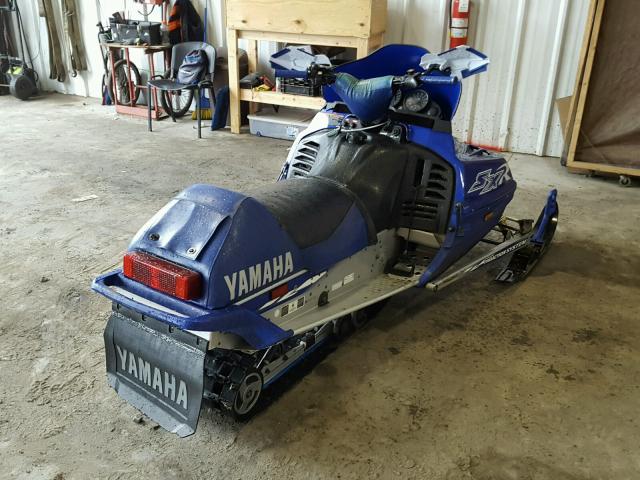 8CH028243 - 2001 YAMAHA 700 BLUE photo 4