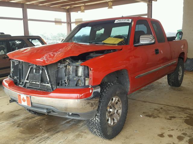 1GTEK19T11E150044 - 2001 GMC NEW SIERRA RED photo 2