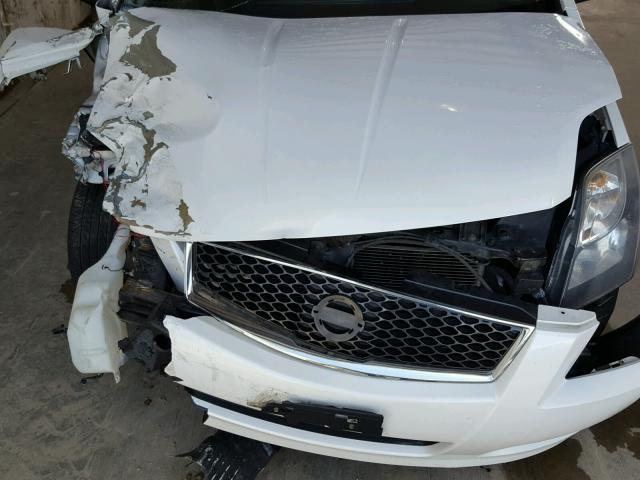 3N1AB6AP2CL699526 - 2012 NISSAN SENTRA 2.0 WHITE photo 7