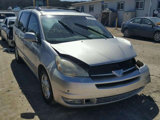 5TDZA22C74S185190 - 2004 TOYOTA SIENNA XLE SILVER photo 1