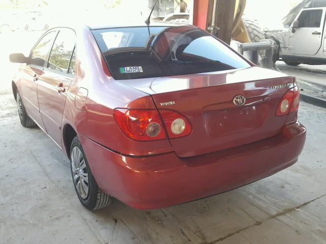 2T1BR32E27C744661 - 2007 TOYOTA COROLLA CE RED photo 3