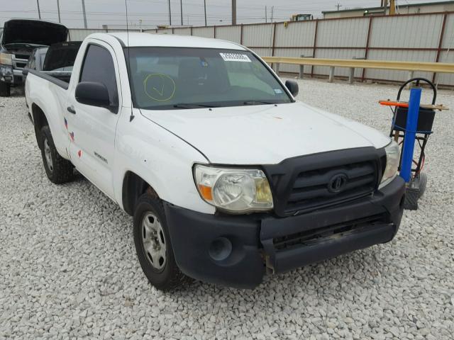 5TENX22N57Z355360 - 2007 TOYOTA TACOMA WHITE photo 1