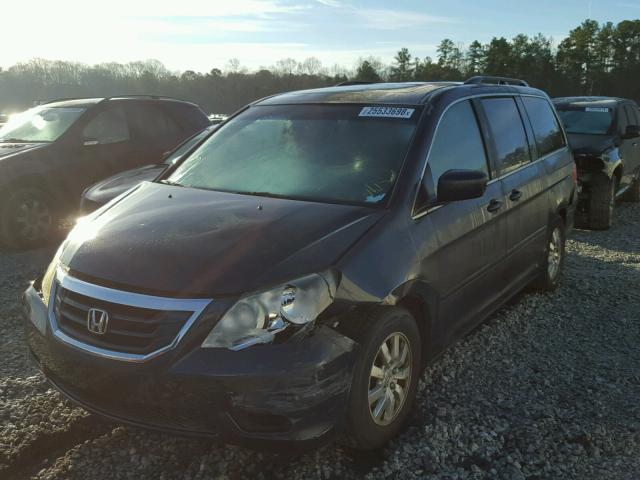 5FNRL3H69AB005922 - 2010 HONDA ODYSSEY EX BLUE photo 2