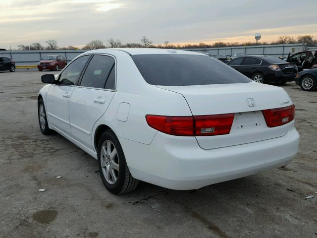 1HGCM66885A073749 - 2005 HONDA ACCORD EX WHITE photo 3