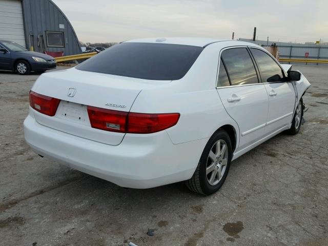 1HGCM66885A073749 - 2005 HONDA ACCORD EX WHITE photo 4