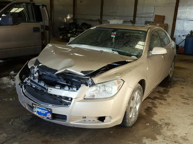 1G1ZH57B18F253463 - 2008 CHEVROLET MALIBU 1LT TAN photo 2