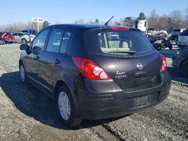 3N1BC1CP6BL511171 - 2011 NISSAN VERSA S BLACK photo 3