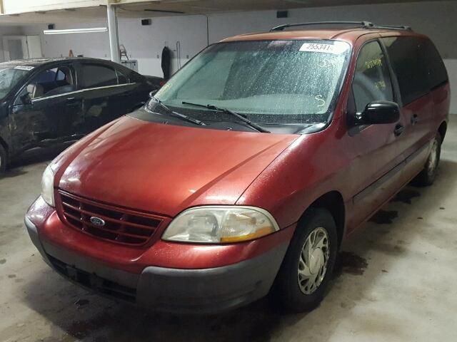 2FMZA514XYBA80108 - 2000 FORD WINDSTAR L RED photo 2