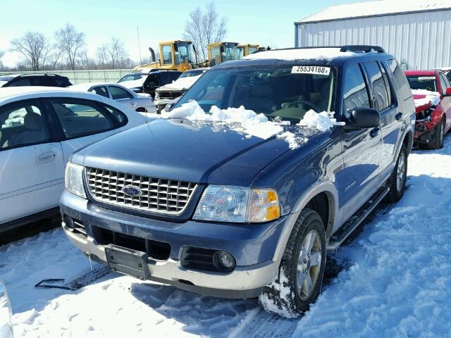 1FMDU74W65UB56990 - 2005 FORD EXPLORER E BLUE photo 2