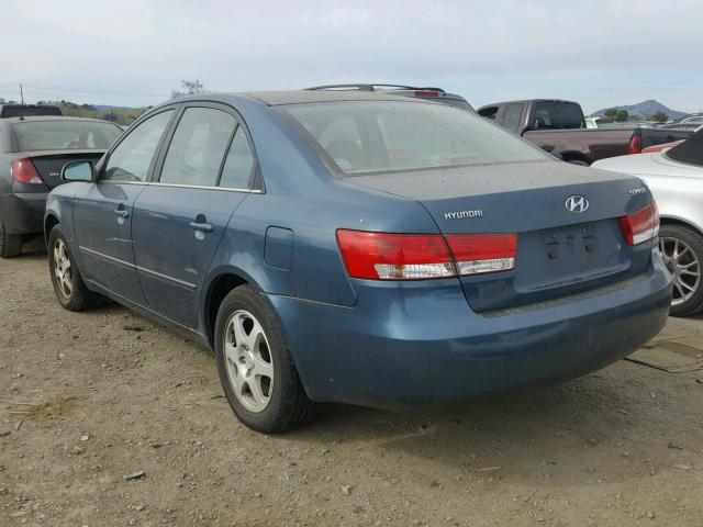 5NPEU46C36H059090 - 2006 HYUNDAI SONATA GLS BLUE photo 3