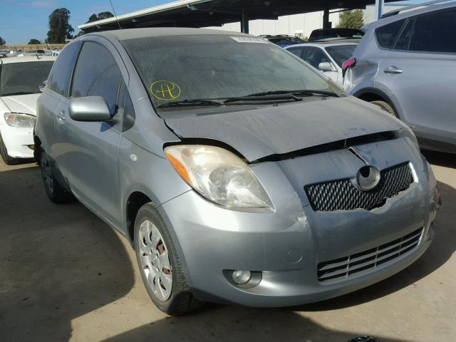 JTDJT923585215492 - 2008 TOYOTA YARIS GRAY photo 1