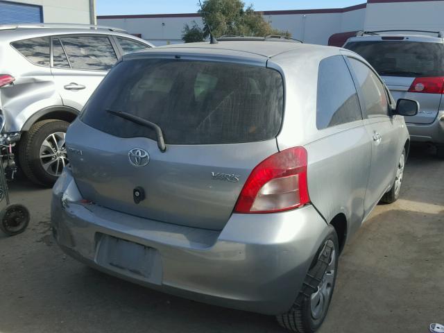 JTDJT923585215492 - 2008 TOYOTA YARIS GRAY photo 4