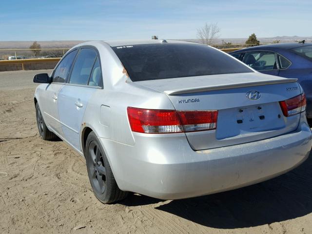 5NPEU46C08H337690 - 2008 HYUNDAI SONATA SE SILVER photo 3