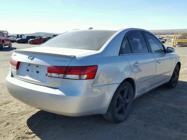 5NPEU46C08H337690 - 2008 HYUNDAI SONATA SE SILVER photo 4