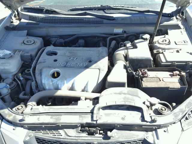 5NPEU46C08H337690 - 2008 HYUNDAI SONATA SE SILVER photo 7