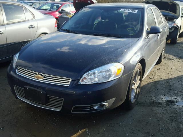 2G1WC5EM6B1195161 - 2011 CHEVROLET IMPALA LTZ BLUE photo 2