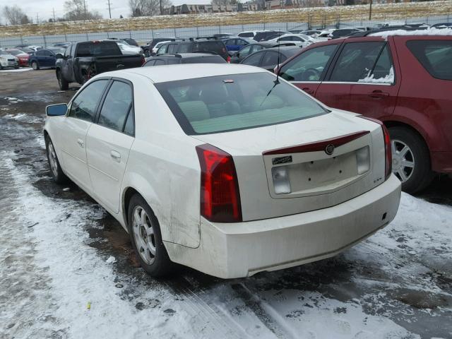 1G6DM577340190729 - 2004 CADILLAC CTS WHITE photo 3