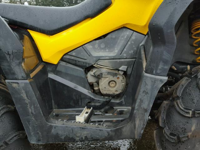 3JBLWLJ15EJ001352 - 2014 CAN-AM OUTLANDER YELLOW photo 7