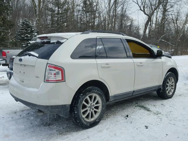 2FMDK38C89BA81686 - 2009 FORD EDGE SEL WHITE photo 4