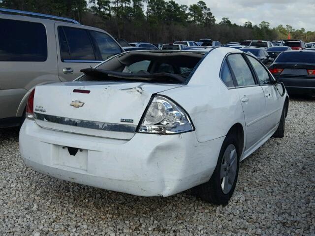 2G1WA5EK9A1211629 - 2010 CHEVROLET IMPALA LS WHITE photo 4