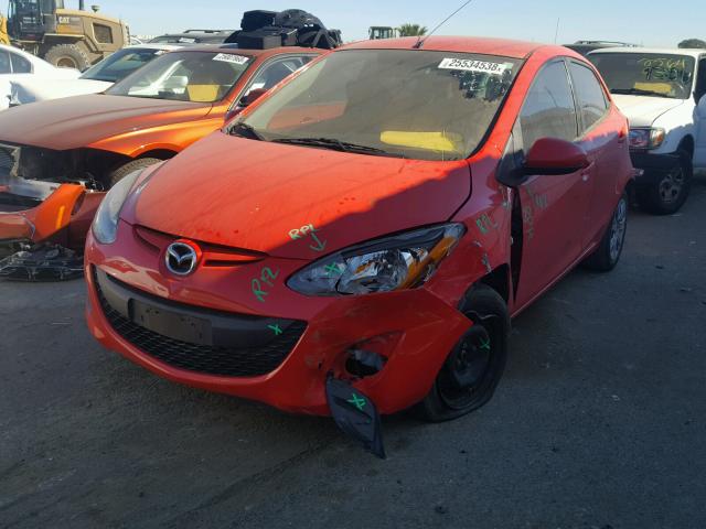 JM1DE1KZ1E0177555 - 2014 MAZDA MAZDA2 SPO 红色 照片 2