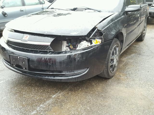 1G8AJ52F94Z159837 - 2004 SATURN ION LEVEL BLACK photo 9