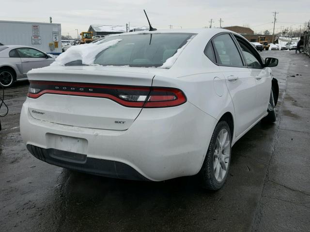 1C3CDFBA3DD209813 - 2013 DODGE DART SXT WHITE photo 4