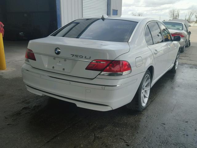 WBAHN83596DT29028 - 2006 BMW 750 LI WHITE photo 4