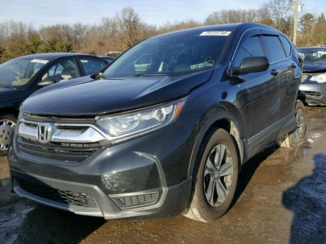 2HKRW6H3XHH214029 - 2017 HONDA CR-V LX BLACK photo 2