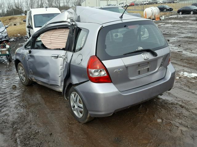 JHMGD38488S047366 - 2008 HONDA FIT GRAY photo 3