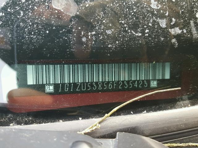 1G1ZU53856F235423 - 2006 CHEVROLET MALIBU LTZ 红色 照片 10