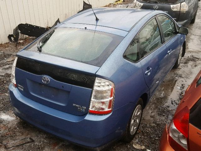 JTDKB20U177583584 - 2007 TOYOTA PRIUS BLUE photo 4