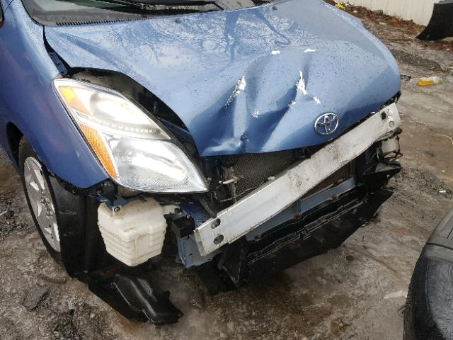 JTDKB20U177583584 - 2007 TOYOTA PRIUS BLUE photo 9