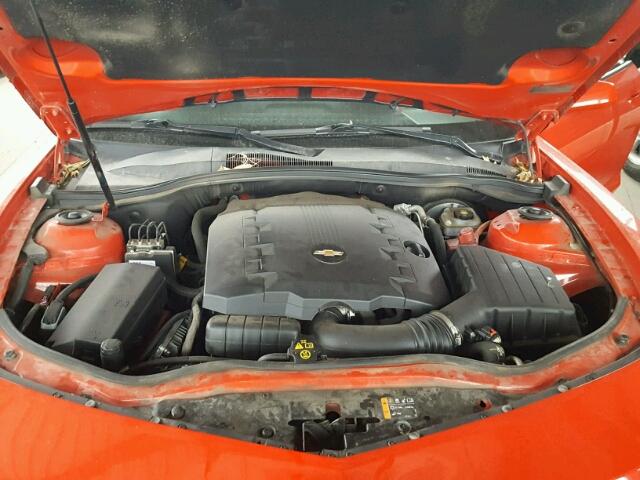 2G1FB1E35C9114821 - 2012 CHEVROLET CAMARO LT RED photo 7