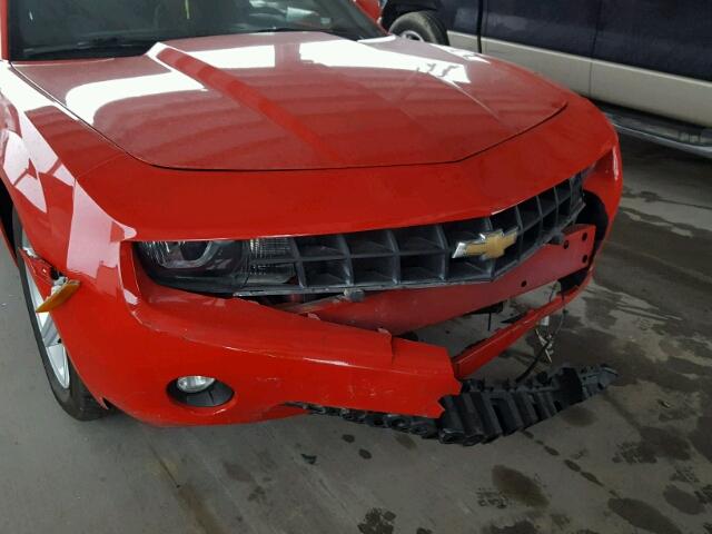 2G1FB1E35C9114821 - 2012 CHEVROLET CAMARO LT RED photo 9