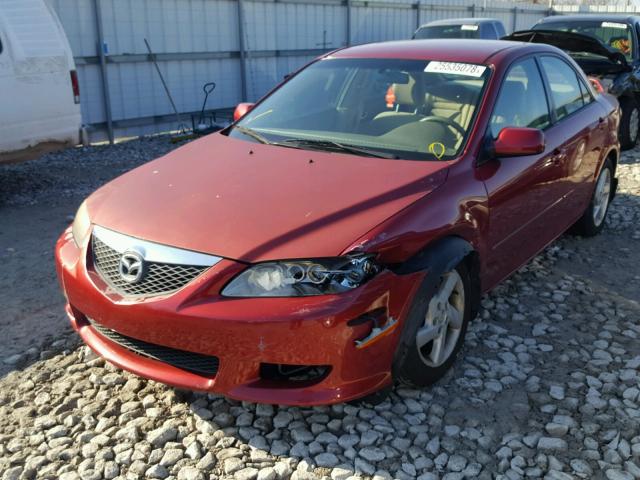 1YVFP80C635M36688 - 2003 MAZDA 6 I RED photo 2