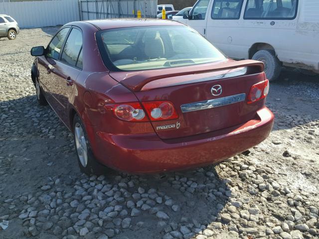 1YVFP80C635M36688 - 2003 MAZDA 6 I RED photo 3