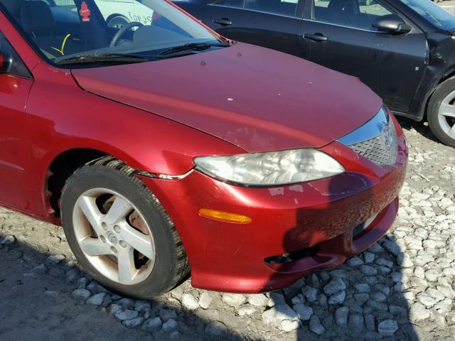 1YVFP80C635M36688 - 2003 MAZDA 6 I RED photo 9