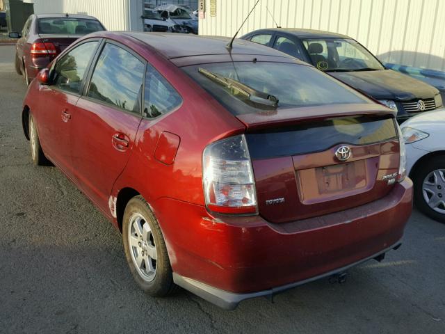 JTDKB20U240023299 - 2004 TOYOTA PRIUS RED photo 3