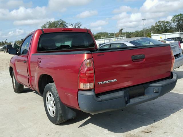 5TENX22N28Z536692 - 2008 TOYOTA TACOMA RED photo 3