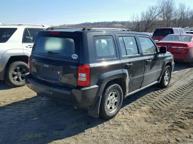 1J8FT28W48D597804 - 2008 JEEP PATRIOT SP BLACK photo 4