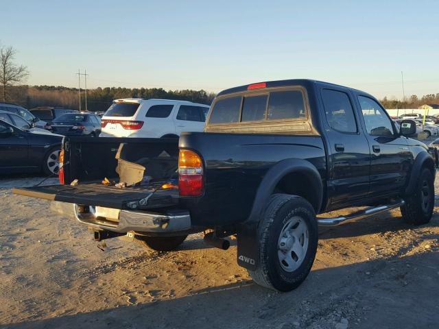 5TEHN72N23Z150363 - 2003 TOYOTA TACOMA DOU BLACK photo 4