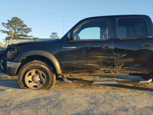 5TEHN72N23Z150363 - 2003 TOYOTA TACOMA DOU BLACK photo 9