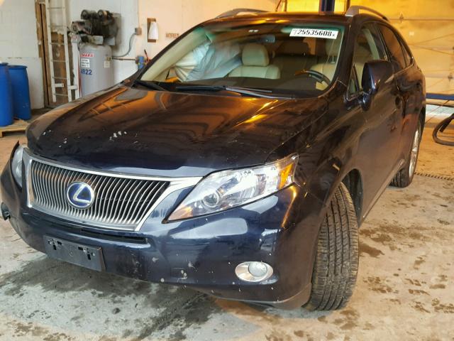 JTJBC1BA2A2023827 - 2010 LEXUS RX 450 BLUE photo 2