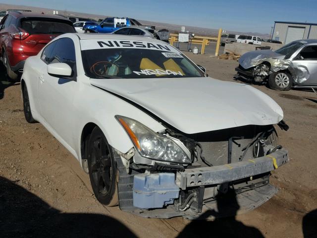 JNKCV64E29M601180 - 2009 INFINITI G37 BASE WHITE photo 1