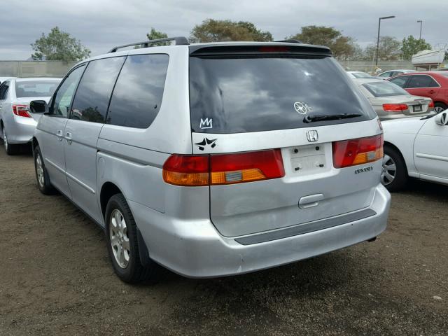 2HKRL18632H502293 - 2002 HONDA ODYSSEY EX SILVER photo 3