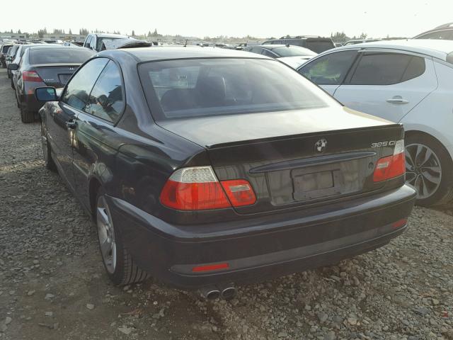 WBABV134X4JT20101 - 2004 BMW 325 CI SUL BLACK photo 3