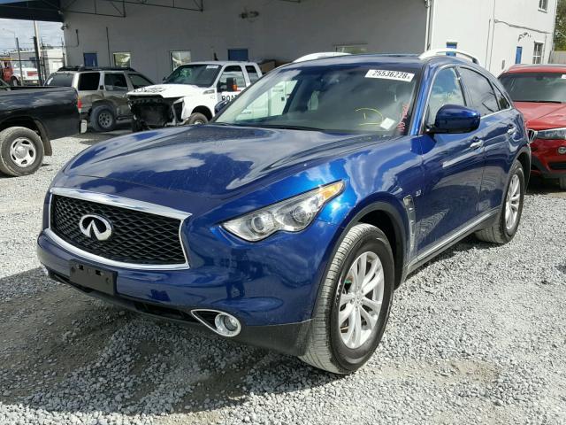 JN8CS1MWXHM412883 - 2017 INFINITI QX70 BLUE photo 2