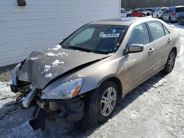 1HGCM56856A013696 - 2006 HONDA ACCORD EX GOLD photo 2