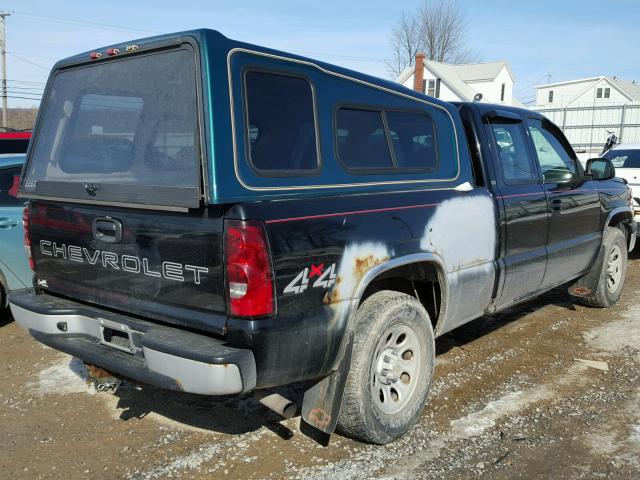 1GCEK19Z05Z143184 - 2005 CHEVROLET SILVERADO BLACK photo 4